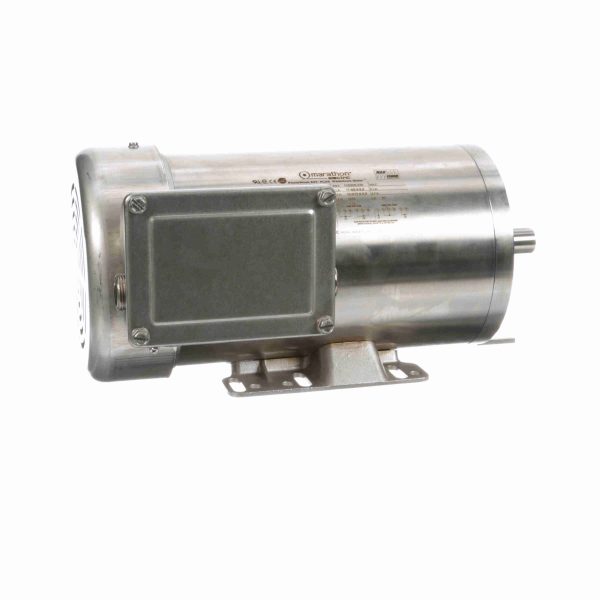 145TBWD5301 - Marathon 2 HP Washdown Motor, 1 phase, 3600 RPM, 115/208-230 V, 145TC Frame, TEFC - N288