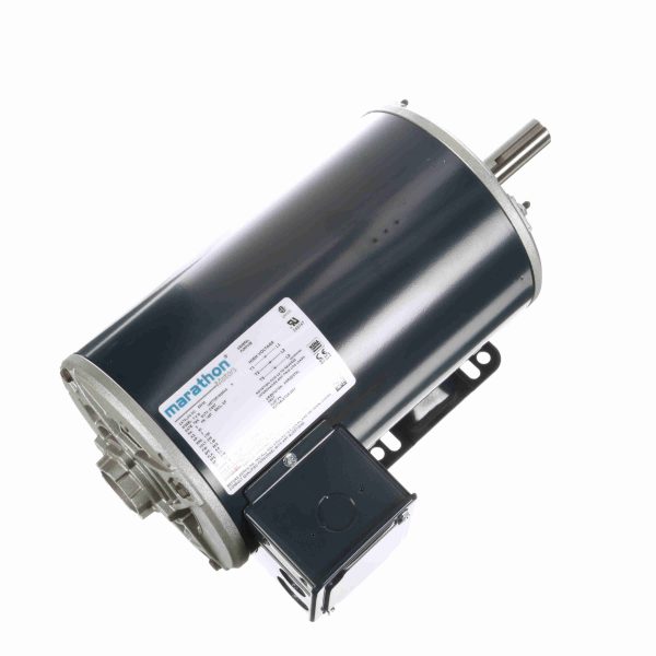 145TTDR16356 - Marathon 2 HP General Purpose Motor, 3 phase, 1800 RPM, 208 V, 145T Frame, ODP - E903A