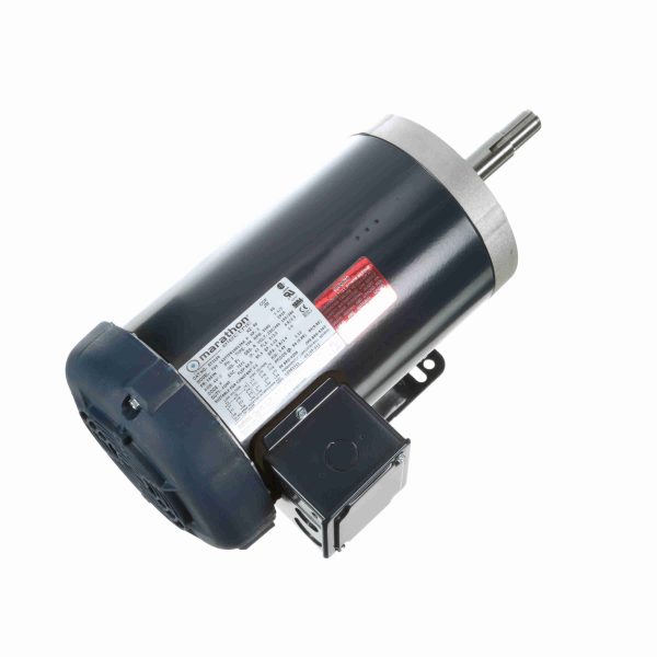 145TTFR16013 - Marathon 2 HP Close-Coupled Pump Motor, 3 phase, 3600 RPM, 230/460 V, 145JM Frame, TEFC - GT3106