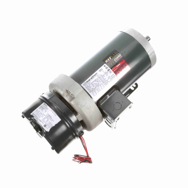 145TTFR16360 - Marathon 1.50 HP Brake Motor, 3 phase, 1800 RPM, 230/460 V, 145TC Frame, TEFC - C401A
