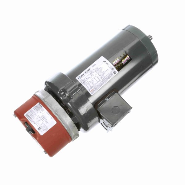 145TTFR16430 - Marathon 1.50 HP Brake Motor, 3 phase, 1800 RPM, 230/460 V, 145TC Frame, TEFC - K474