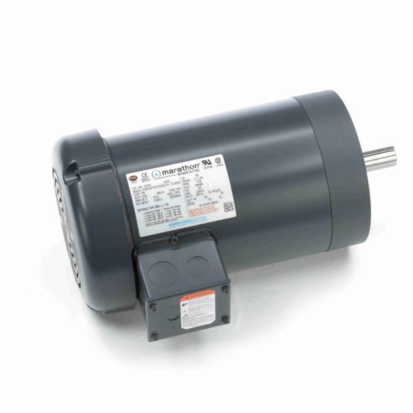 145TTFR17033 - Marathon 2 HP General Purpose Motor, 3 phase, 1800 RPM, 230/460 V, 145TC Frame, TEFC - C222A