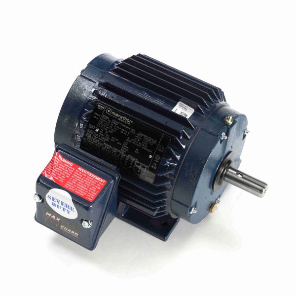 145TTTN16631 - Marathon 1.50 HP Severe Duty Motor, 3 phase, 1800 RPM, 230/460 V, 145T Frame, TENV - E464A
