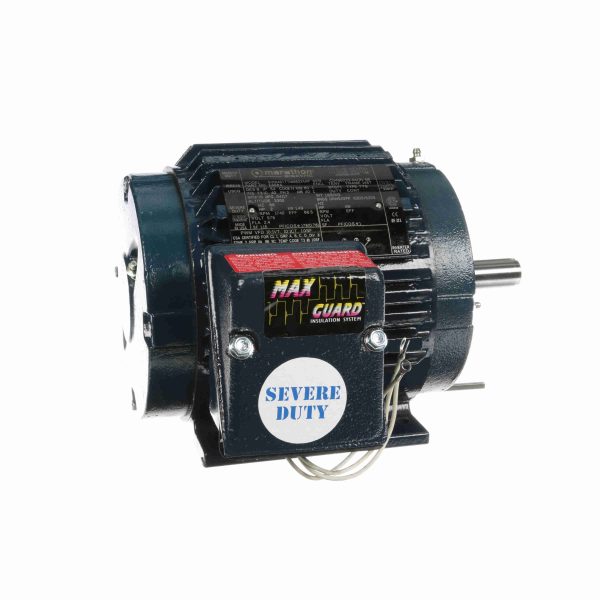145TTTN16632 - Marathon 2 HP Severe Duty Motor, 3 phase, 1800 RPM, 575 V, 145T Frame, TENV - E668A