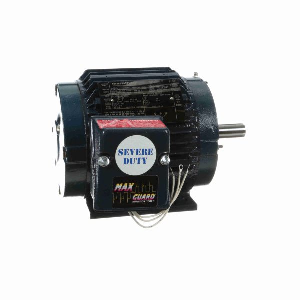 145TTTN6501 - Marathon 2 HP Severe Duty Motor, 3 phase, 3600 RPM, 460 V, 145T Frame, TENV - E653