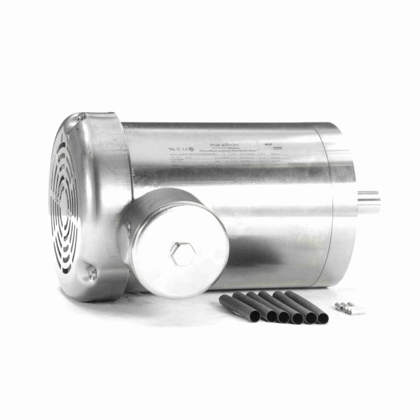 145TTWD16004 - Marathon 2 HP Washdown Motor, 3 phase, 3600 RPM, 230/460 V, 145TC Frame, TEFC - N718