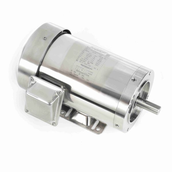 145TTWD6029 - Marathon 2 HP Washdown Motor, 3 phase, 1800 RPM, 230/460 V, 145TC Frame, TEFC - N418A