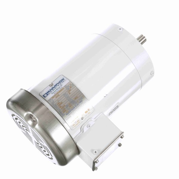 145TTWR16005 - Marathon 3 HP Washdown Motor, 3 phase, 3600 RPM, 230/460 V, 145TC Frame, TEFC - N655B