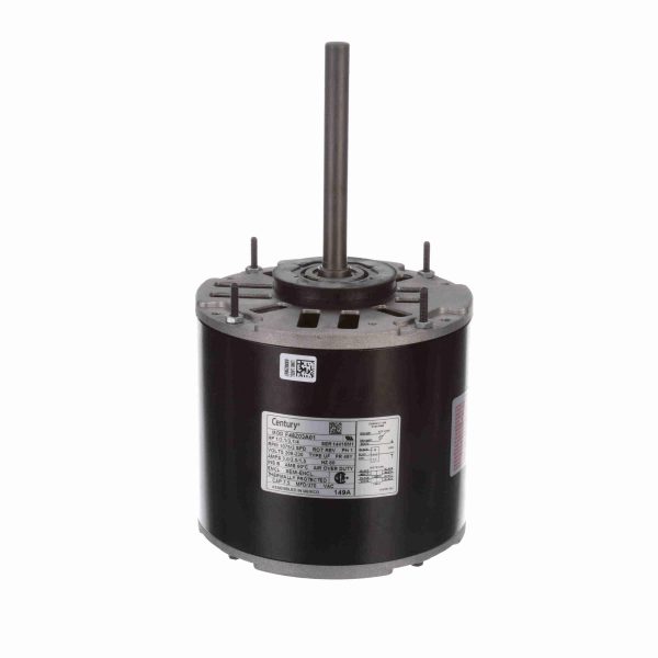 149A - Century 1/2-1/3-1/4 HP Fan & Blower Motor, 1075 RPM, 3 Speed, 208-230 Volts, 48 Frame, Semi Enclosed - 149A