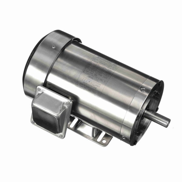 191487.00 - Leeson 1 HP Washdown Motor, 3 phase, 1800 RPM, 208-230/460 V, 143TC Frame, TEFC - 191487.00