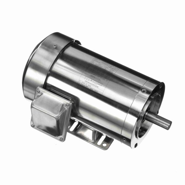 191488.00 - Leeson 1.50 HP Washdown Motor, 3 phase, 3600 RPM, 208-230/460 V, 143TC Frame, TEFC - 191488.00