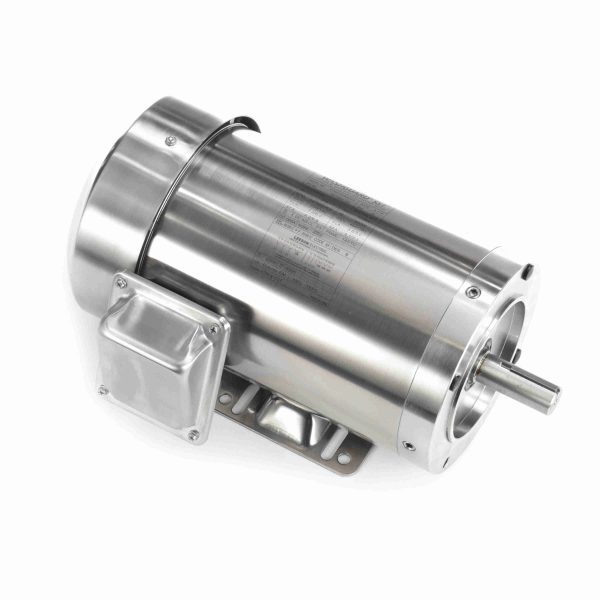 191492.00 - Leeson 3 HP Washdown Motor, 3 phase, 3600 RPM, 208-230/460 V, 145TC Frame, TEFC - 191492.00