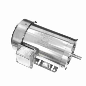 191560.00 - Leeson 1.50 HP Washdown Motor, 3 phase, 3600 RPM, 208-230/460 V, 56HC Frame, TEFC - 191560.00