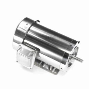 191561.00 - Leeson 1.50 HP Washdown Motor, 3 phase, 1800 RPM, 208-230/460 V, 56HC Frame, TEFC - 191561.00