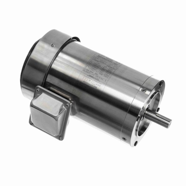 191568.00 - Leeson 1.50 HP Washdown Motor, 3 phase, 1800 RPM, 208-230/460 V, 145TC Frame, TEFC - 191568.00