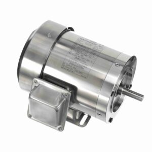 191949.00 - Leeson 0.50 HP Washdown Motor, 3 phase, 1800 RPM, 208-230/460 V, 56C Frame, TEFC - 191949.00