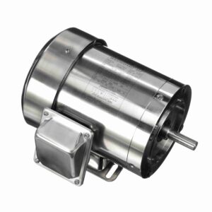 191950.00 - Leeson 0.75 HP Washdown Motor, 3 phase, 1800 RPM, 208-230/460 V, 56C Frame, TEFC - 191950.00
