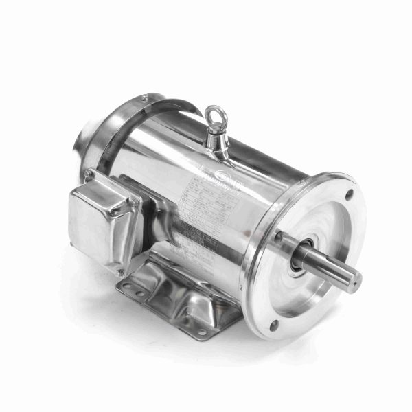 194004.00 - Leeson 7.50 HP Washdown Motor, 3 phase, 3600 RPM, 230/460 V, 213TC Frame, TEFC - 194004.00