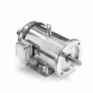 194004.00 - Leeson 7.50 HP Washdown Motor, 3 phase, 3600 RPM, 230/460 V, 213TC Frame, TEFC - 194004.00