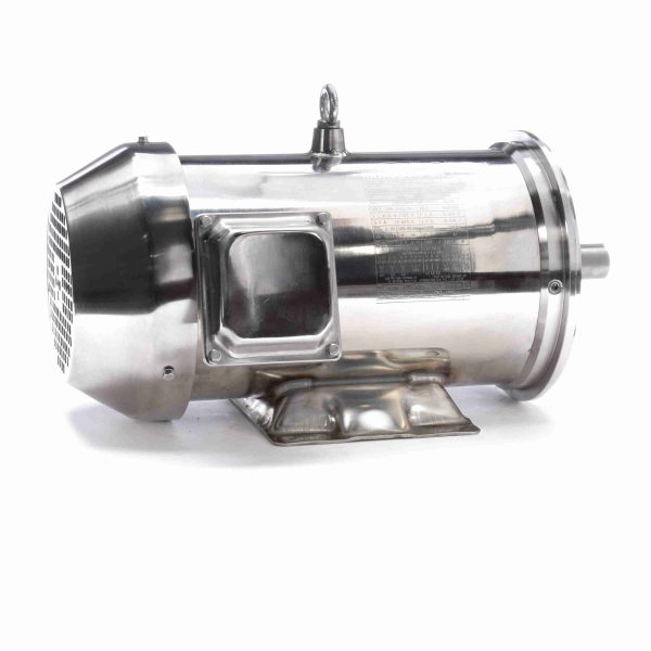 194002.00 - Leeson 5 HP Washdown Motor, 3 phase, 3600 RPM, 230/460 V, 184TC Frame, TEFC - 194002.00