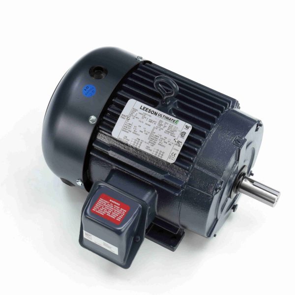 199002.00 - Leeson 2 HP General Purpose Motor, 3 phase, 1200 RPM, 230/460 V, 184T Frame, TEFC - 199002.00