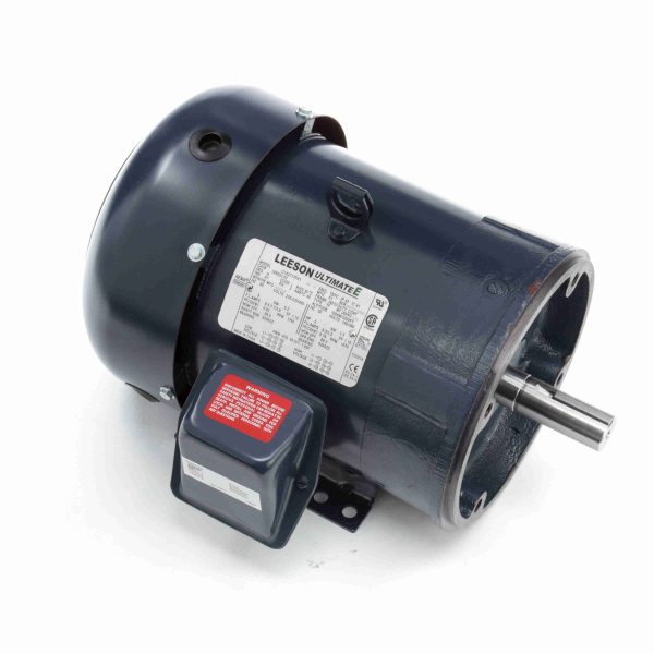 199052.00 - Leeson 3 HP General Purpose Motor, 3 phase, 1800 RPM, 230/460 V, 182TC Frame, TEFC - 199052.00