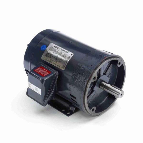 199736.00 - Leeson 5 HP General Purpose Motor, 3 phase, 3600 RPM, 230/460 V, 182TC Frame, ODP - 199736.00