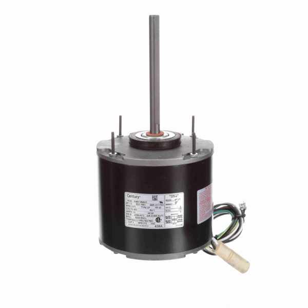 436A - Century 1/3 HP OEM Replacement Motor, 1075 RPM, 460 Volts, 48 Frame, Semi Enclosed - 436A