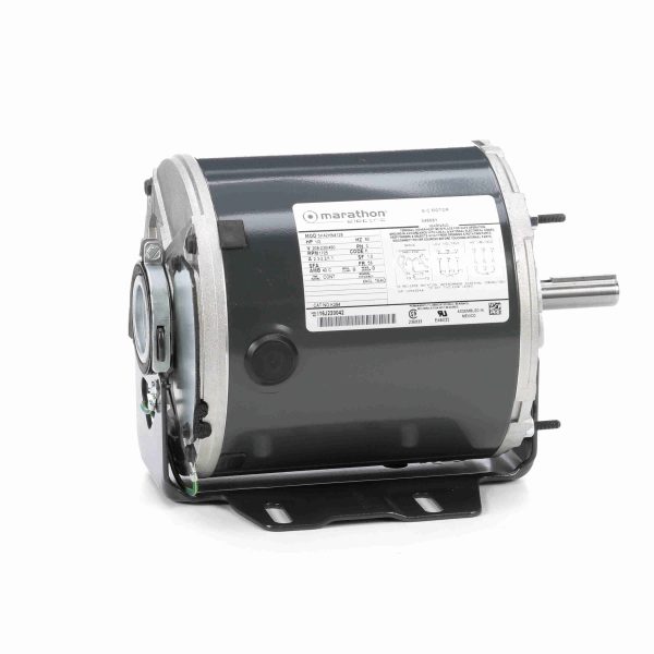 5K42HN4128 - Marathon 1/2 HP Fan and Blower HVAC/R Motor, 3 phase, 1800 RPM, 208-230/460 V, 56 Frame, TEAO - K284