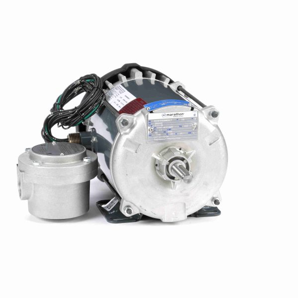 5K49HN6385 - Marathon 0.50 HP Explosion Proof Motor, 3 phase, 1200 RPM, 230/460 V, 56 Frame, EPFC - K2104