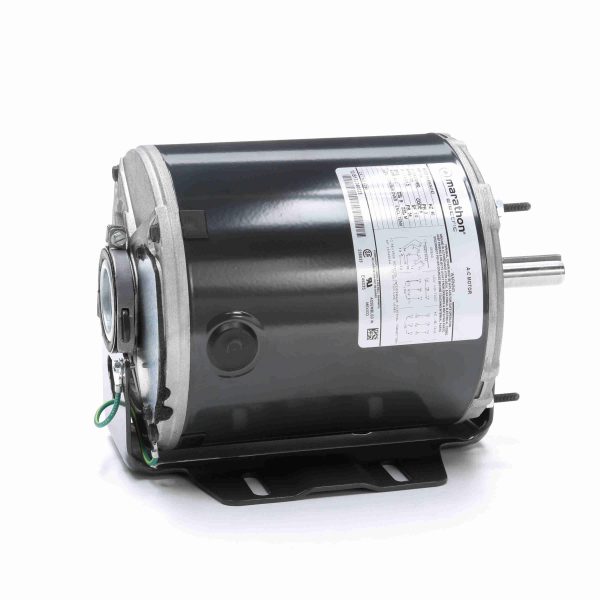 5K49KN4142 - Marathon 3/4 HP Fan and Blower HVAC/R Motor, 3 phase, 1800 RPM, 208-230/460 V, 56 Frame, TENV - K286
