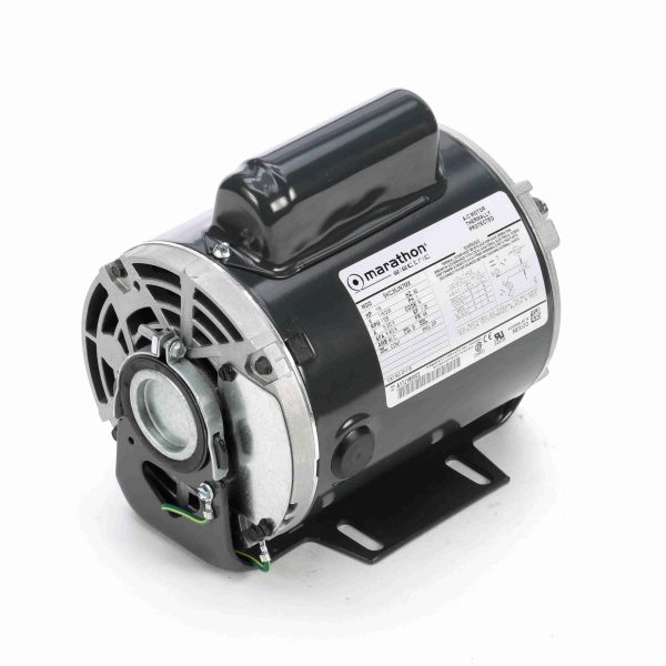 5KC35JN7X - Marathon 1/4 HP General Purpose Motor, 1 phase, 1800 RPM, 115/230 V, 48 Frame, ODP - G1115