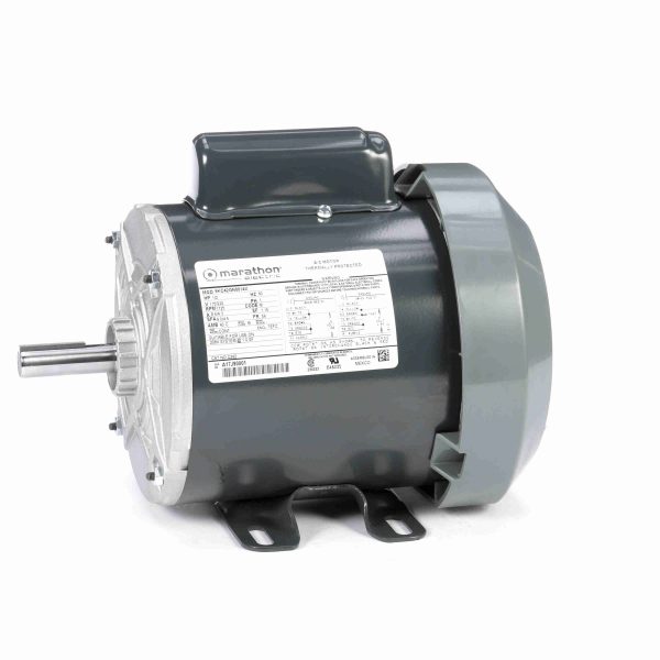 5KC42GN0014X - Marathon 1/2 HP General Purpose Motor, 1 phase, 1800 RPM, 115/230 V, 56 Frame, TEFC - C262