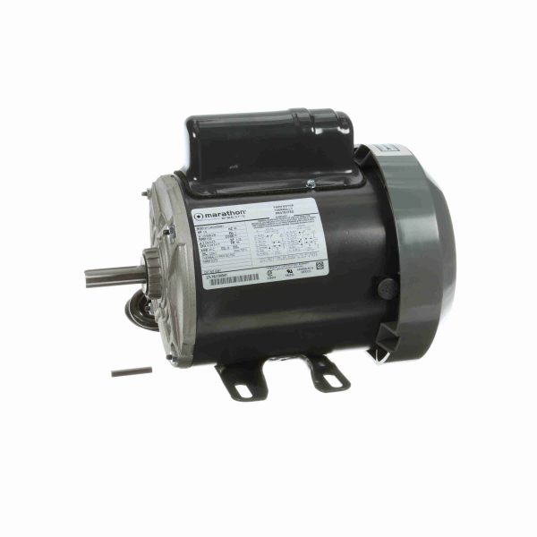 5KC46GN0569Y - Marathon 1/2 HP General Purpose Motor, 1 phase, 1800 RPM, 115/208-230 V, 56 Frame, TEFC - C661