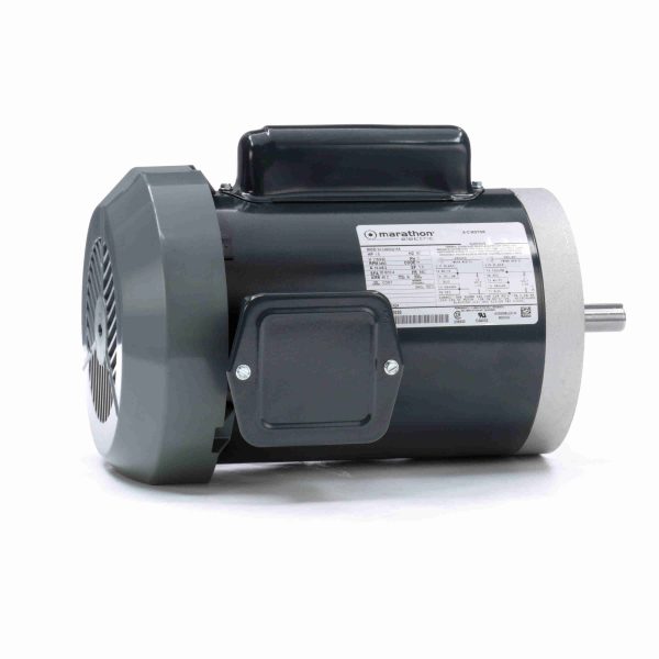 5KC49SN2158 - Marathon 1.5 HP General Purpose Motor, 1 phase, 3600 RPM, 115/230 V, 56C Frame, TEFC - C1424