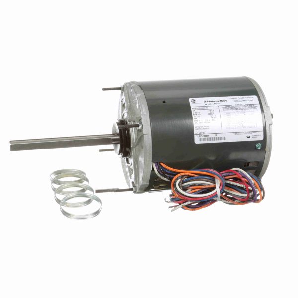 5KCP49UN9614S - Marathon 1 HP 2 speed Condenser Fans HVAC/R Motor, 1 phase, 1200/1200 RPM, 200-230 V, 56Z Frame, ODP - P185