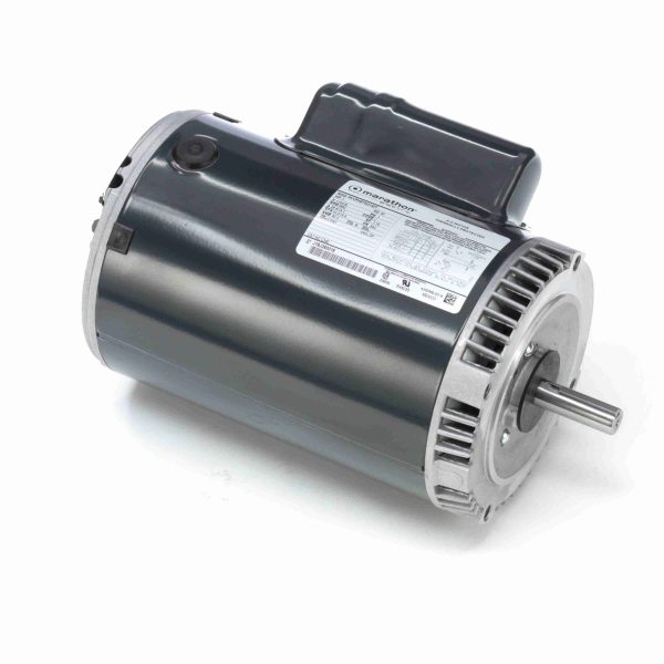 5KCR48TN2142T - Marathon 3 HP General Purpose Pump Motor, 1 phase, 3600 RPM, 115/230 V, 56C Frame, ODP - C340
