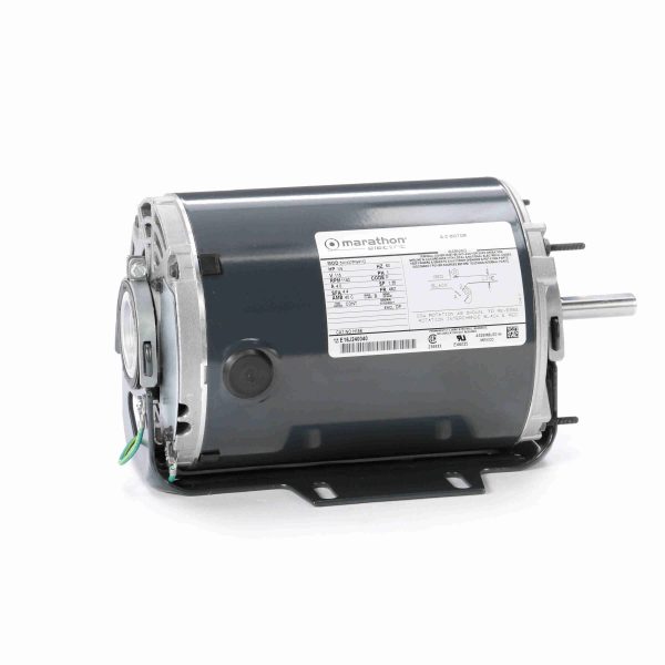 5KH37PN41 - Marathon 1/6 HP Fan and Blower HVAC/R Motor, 1 phase, 1200 RPM, 115 V, 48Z Frame, ODP - H158