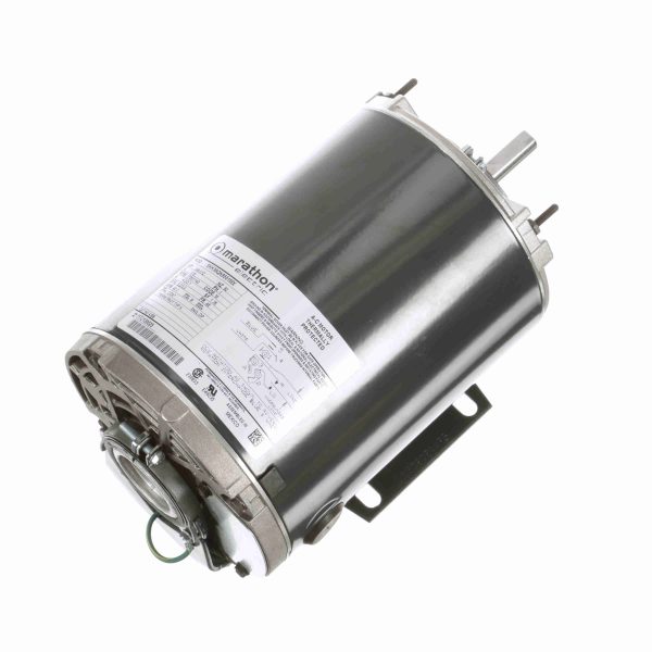 5KH39QN9551X - Marathon 1/4-1/12 HP 2 speed Fan and Blower HVAC/R Motor, 1 phase, 1800/1800 RPM, 115 V, 48 Frame, ODP - 4399