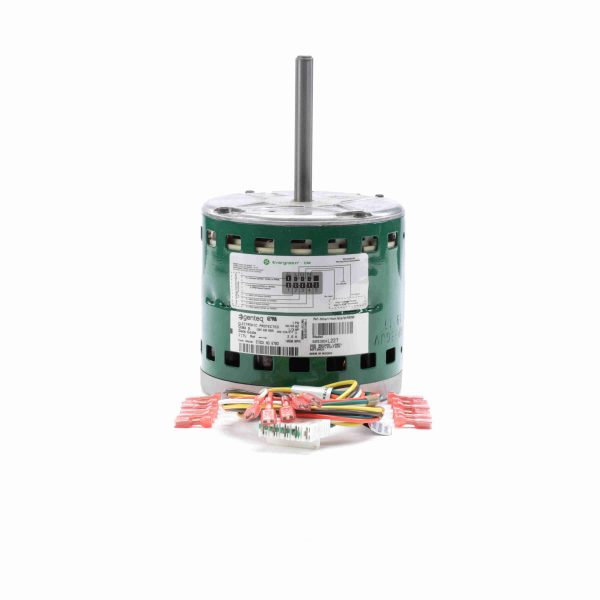 6703 - Genteq 1/3 HP Fan & Blower Motor, 1075 RPM, 5 Speed/PWM, 208-230/277 Volts, 48 Frame, Semi Enclosed - 6703
