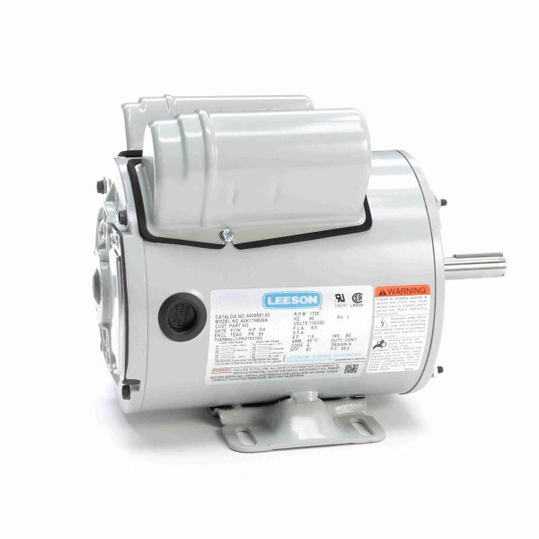 A009581.00 - Leeson 0.75 HP Agricultural Motor, 1 phase, 1800 RPM, 115/230 V, 56 Frame, TEAO - A009581.00