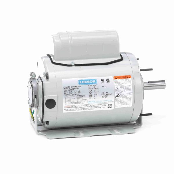 A099836.00 - Leeson 0.50 HP Agricultural Motor, 1 phase, 900 RPM, 115/230 V, 48YZ Frame, TEAO - A099836.00