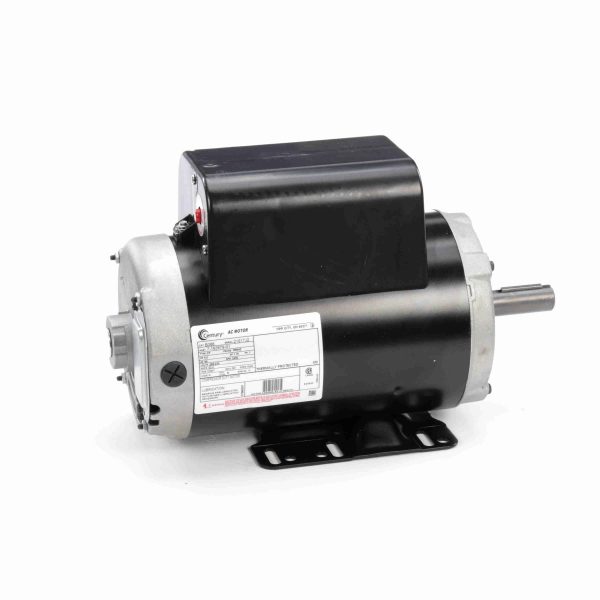 B386 - Century 5.0 HP Air Compressor Motor, 1 phase, 3600 RPM, 208-230 V, 56HZ Frame, ODP - B386