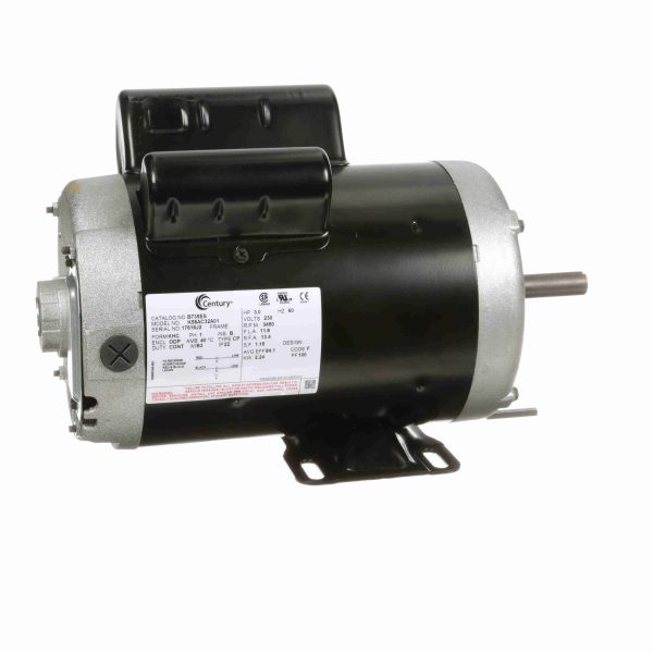 B735ES - Century 3.0 HP General Purpose Motor, 1 phase, 3600 RPM, 230 V, 56 Frame, ODP - B735ES