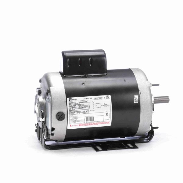 C471A - Century 1.0-.1/3 HP 2 speed Fan and Blower HVAC/R Motor, 1 phase, 1800/1200 RPM, 115 V, 56 Frame, ODP - C471A