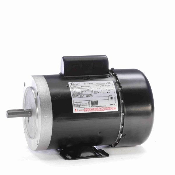 C824 - Century 1/3 HP General Purpose Motor, 1 phase, 1800 RPM, 115/208-230 V, 56C Frame, TEFC - C824