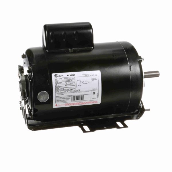 C864 - Century 1-1/3 HP General Purpose Motor, 1 phase, 1800 RPM, 115 V, 56 Frame, ODP - C864