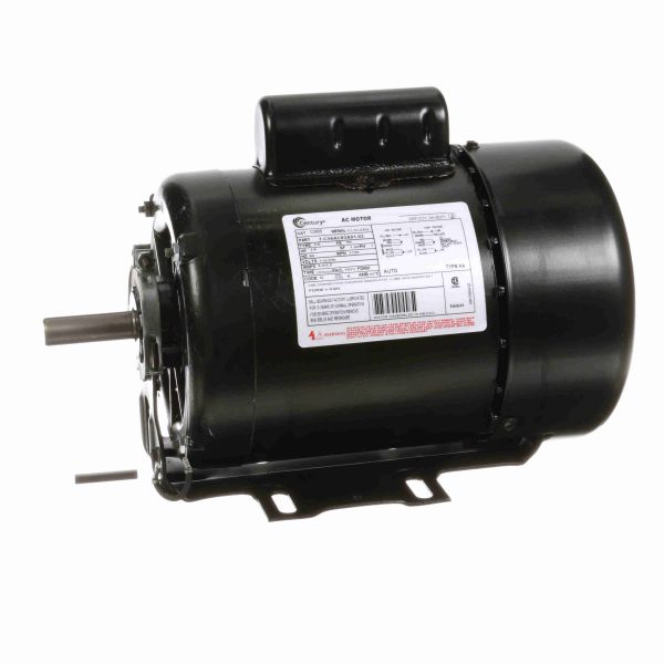 C866 - Century 1/4 HP General Purpose Motor, 1 phase, 1800 RPM, 115/230 V, 56 Frame, TEFC - C866