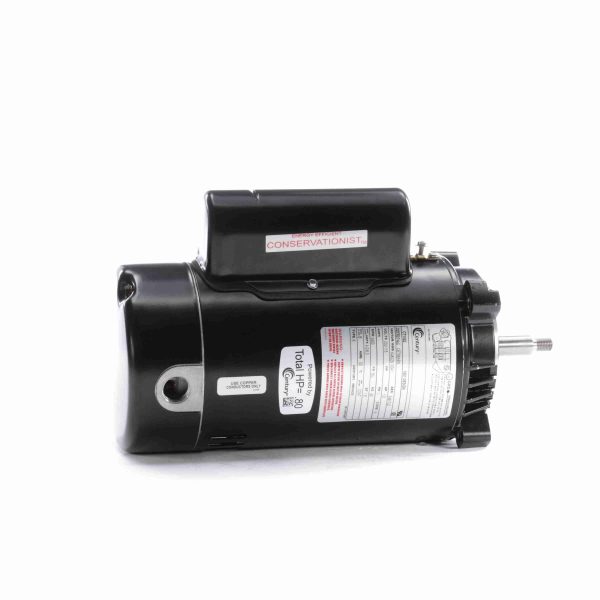 CT1052 - Century 1/2 HP Pool Pump Motor, 1 phase, 3600 RPM, 230/115 V, 56J Frame, ODP - CT1052