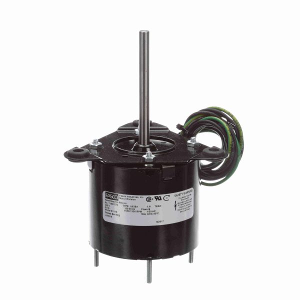 D1118 - Fasco 1/30 HP OEM Replacement Motor, 1550/1300 RPM, 240 Volts, 3.3" Diameter, TEAO - D1118